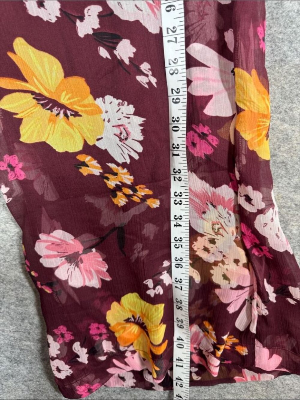 Soaked In Luxury Wide Leg Floral Pull On Pants Large Boho Vacation resort Summer - Picture 7 of 15